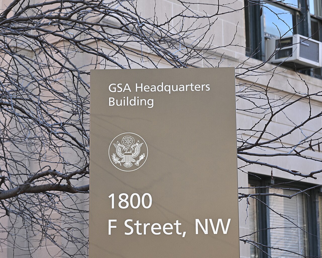 GSA Headquarters Building sign Washington, DC. Photo by G. EdwardJohnson, http://edwardjohnson.com/